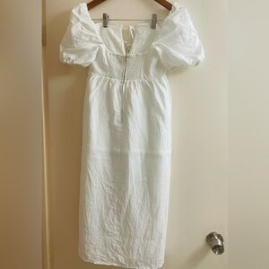Wilfred Arizia Rowena linen Midi 100% Organic linen Elegant Cotton dress